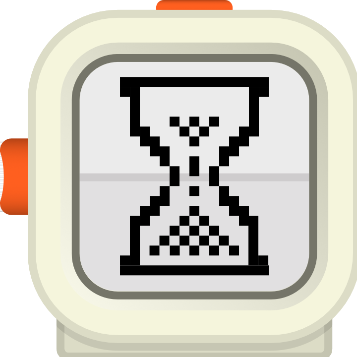 Peter bot displaying an hourglass icon, symbolizing waiting, loading, or the passage of time.